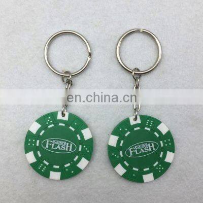 Plastic Clay OEM Poker Chip With Keychain photo-5