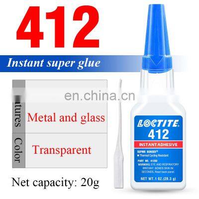 Loctiter Super Glue 408 411 412 Instant Dry Glue Repair Adhesive 20g General Purpose Glue photo-4
