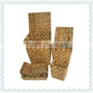 natural woven decorative laundry baskets