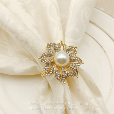 Wedding Napkin Rings Snowflake Metal Napkin Holder Silver Xmas Napkin Buckle for Holiday Party Dinner photo-2