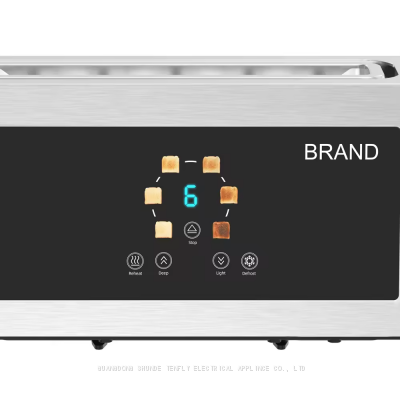 Tenfly Stainless Steel 2 Slice Toaster, Automatic Pop-up TouchScreen Bread Toaster, Home Breakfast Sandwich Maker Factory Custom photo-3