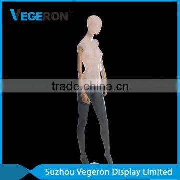 high quality fiberglass stand flexible female mannequin