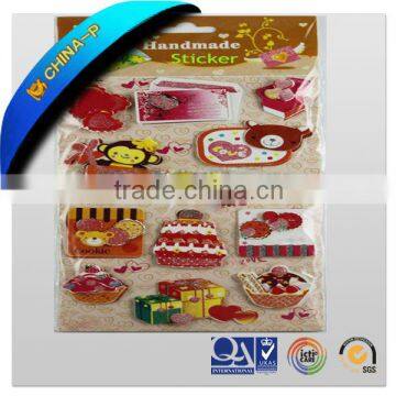 3d handmade card sticker china