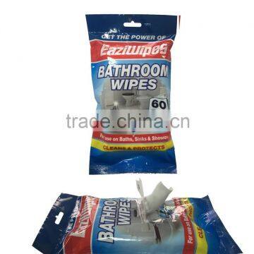 60pcs promotional bathroom cleaning wet wipess