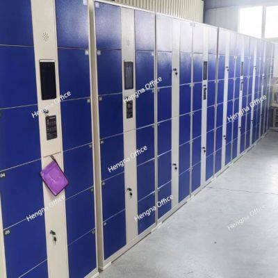 Bank Safe Deposit Boxes Fireproof Style BS-CL326|LCD Screen & Acrylic Keyboard| 1800mm Digital Safe Deposit Box for Banks-Free Combination