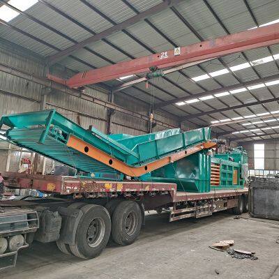 Machine de compactage automatique hydraulique horizontale pour papier usagé et cartons, adaptée au conditionnement de papiers/cartons avec bande et bouteilles photo-6