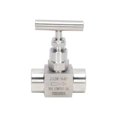 J13W Internal Thread Stainless Steel Globe Valve Needle Valve Thread High Pressure Valve Pressure Gauge Needle Valve
