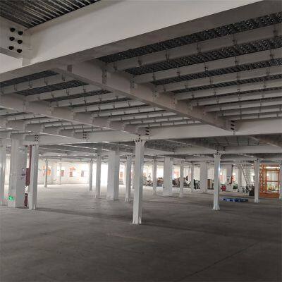 Industrial Warehouse Storage Mezzanine Platform With Steel Grating