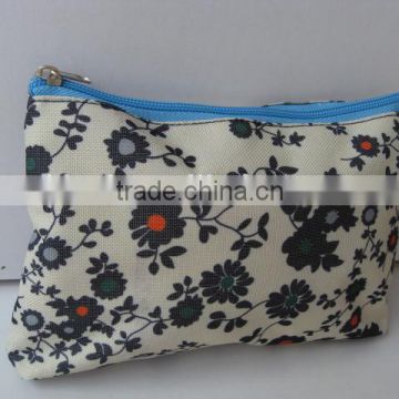 Oem lady fashion canvas toiletry bag