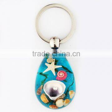 Hot Selling Keychain With Real Sealife Shell and Starfish photo-2