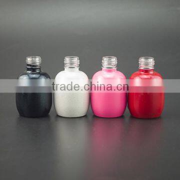 Free Sample! Wholesale 2016 Trendy Design Custom Made Electroplated uv Gel 13ml Empty Glass Nail Polish Bottles With Cap Brush