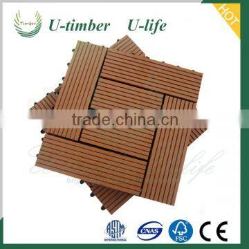 15 Warranty Wood Plastic Composite tiles floor