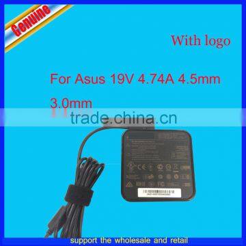 4.5mm 3.0mm 19V 4.74A 90w adapter charger for asus Zenbook UX51V U500V UX51VZ EXA1202XH PA-1900-42