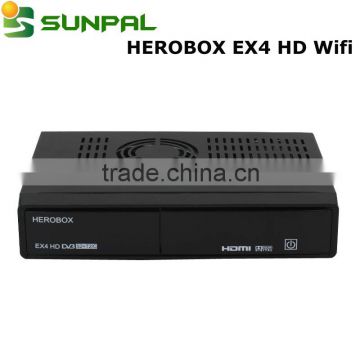 Dual core CPU 751MHz Dvb-S2+TS/C triple Tuner satellie receiver Herobox EX4 HD wifi