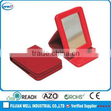 Leather fashion desk small mirror