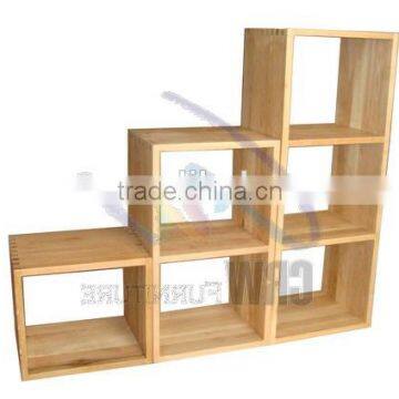 OA-4089 modular furniture solid wood display cubes