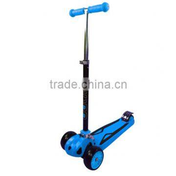 3 wheel foot brake kids kick scooter with big pu wheel