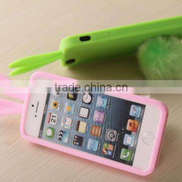 love rabbit 3d silicon animal case for iphone 5 5G 5s,For iPhone Silicone Rabbit Case For 5g