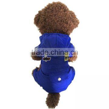 Wholesale Large Dog Spring Summer and Early Autumn Double Layer Waterproof Dog Air Force Raincoat Uniform