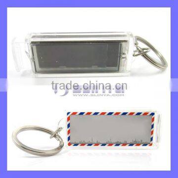 DIY Keychain Solar Blinking LCD Logo Display