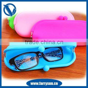 Custom Silicone rubber glasses case/foldable glasses case