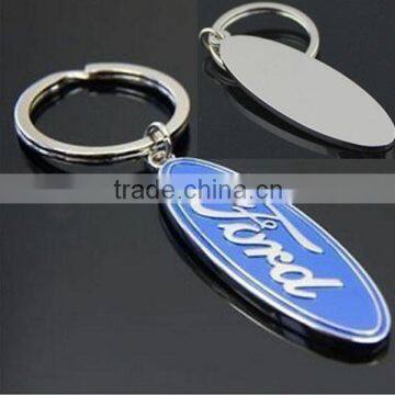 Customized car logo metal keychain ,alloy material iwth soft enamel ,key ring fitting