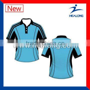 Wholesale Custom Sports Cricket Jersey Uniform Polo Design