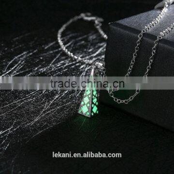 cheap price glow star necklace with moon stone pendants