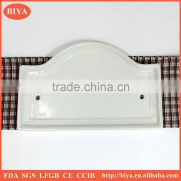 menu board promotional hanging restaurant writable Ceramic Menu board,ceramic label card,porcelain write board