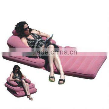 PVC Inflatable Flocked Sofa (Foldable)