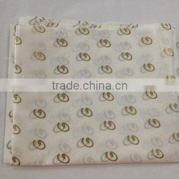 printing logo white wrapping tissue paper packing fashion clothes