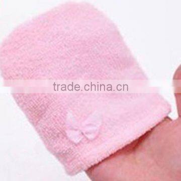 Customised Mini 100% Microfiber Material Cosmetic Glove/Facial Mitt/Make Up Remover