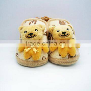 Babyfans Cotton Fabric With Cartoon Design Soft Baby Shoes