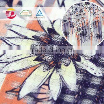 Wholesale 100% polyester lace faces print african fabrics for sale