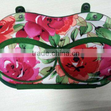 Flora flower pattern EVA bra case