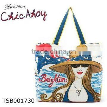 fahsion waterproof large tote beach bag