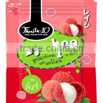 10% Fruit Gummy Soft Candy Fruity Lychee Flavored From Thailand photo-5