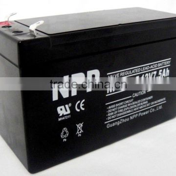 12v 7.5ah sealed lead acid battery