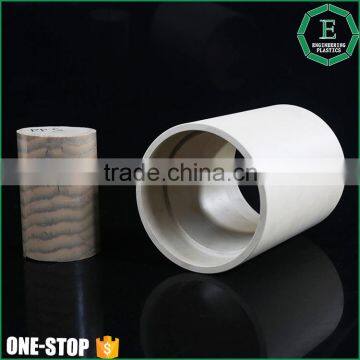 OEM engineering plastic molded products cnc machined plastic TECHTRON PPS bushing sleeve                        
                                                Quality Choice