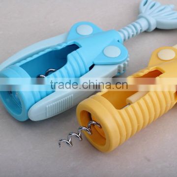 S/S+ABS 19*7*4.2 High quality kitchen utensil cute wine opener/cork screw