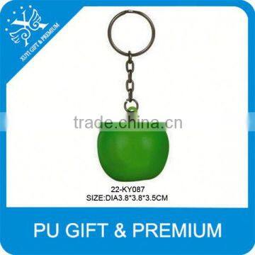 Ball shaped hot sale PU keychains