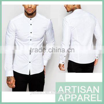 new design for man skim white shirts for man wholesale long sleeves print shirts for man