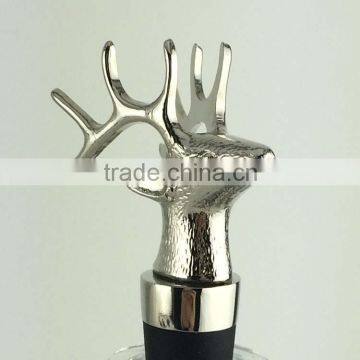 Zince Alloy Deer Wine Stopper Stag Head Wine Accessories photo-3