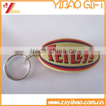 Rugby/Football Shape PVC Keychain For Sport Gifts