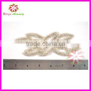 crystal rhinestone applique beaded bridal for wedding dresses China manufacturer