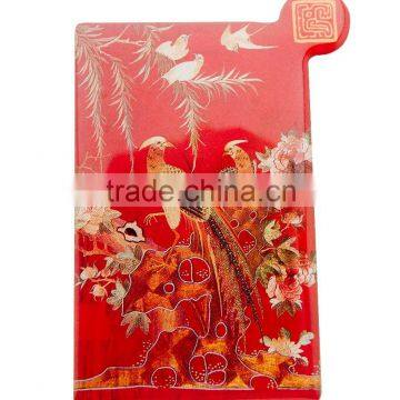 Women Chinese Element Newest Design Square Pocket Mirror With Packing photo-3