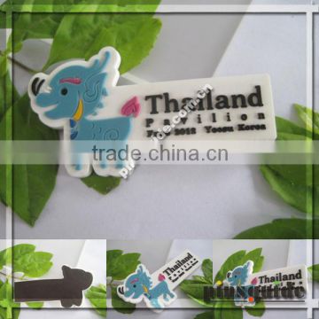 Best Sales Factory Safety Customer Logo Cute Deer 3D Soft PVC Thailand Souvenir Rubber Fridge Magnet For Exhibition Gifts