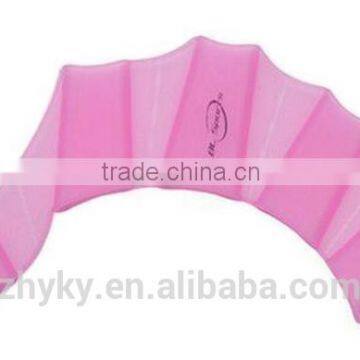 2016 Silicone Swimming Finger Webbed Gloves Frog Hand Flippers Gear Fins Palm Paddle photo-2