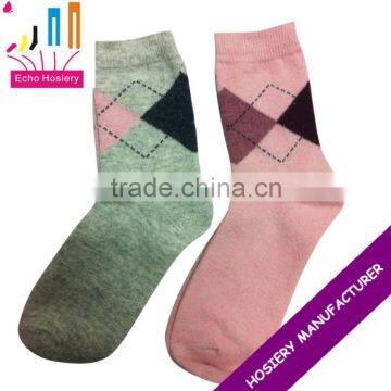 thick wool argyle socks women