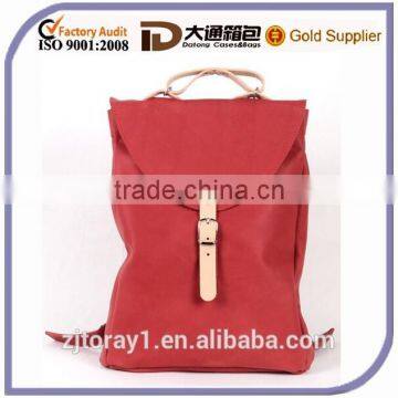 Wholesale Red Small Leather Backpack Rucksack